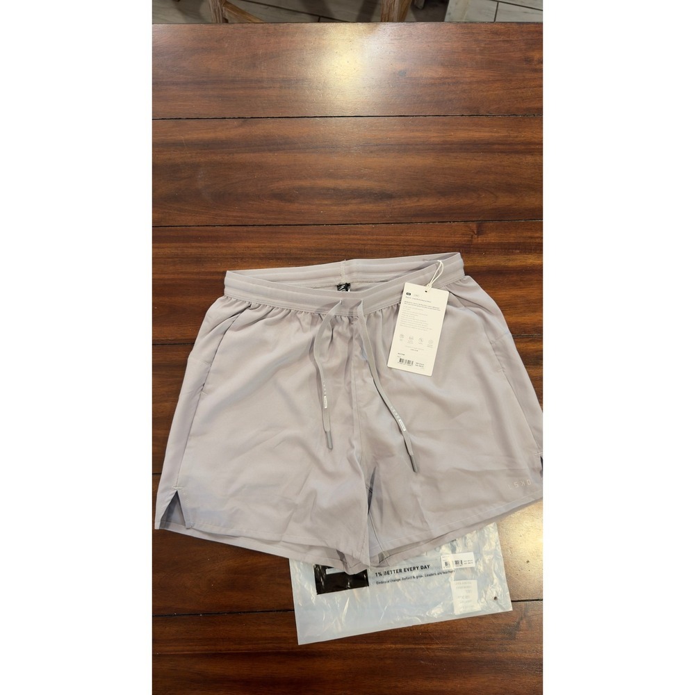 LSKD‎ Pace 5" Lined Performance Shorts Mens Alloy Gray MAST00486 Size S NWT NEW